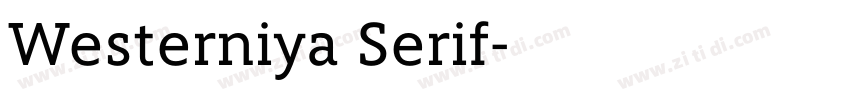 Westerniya Serif字体转换